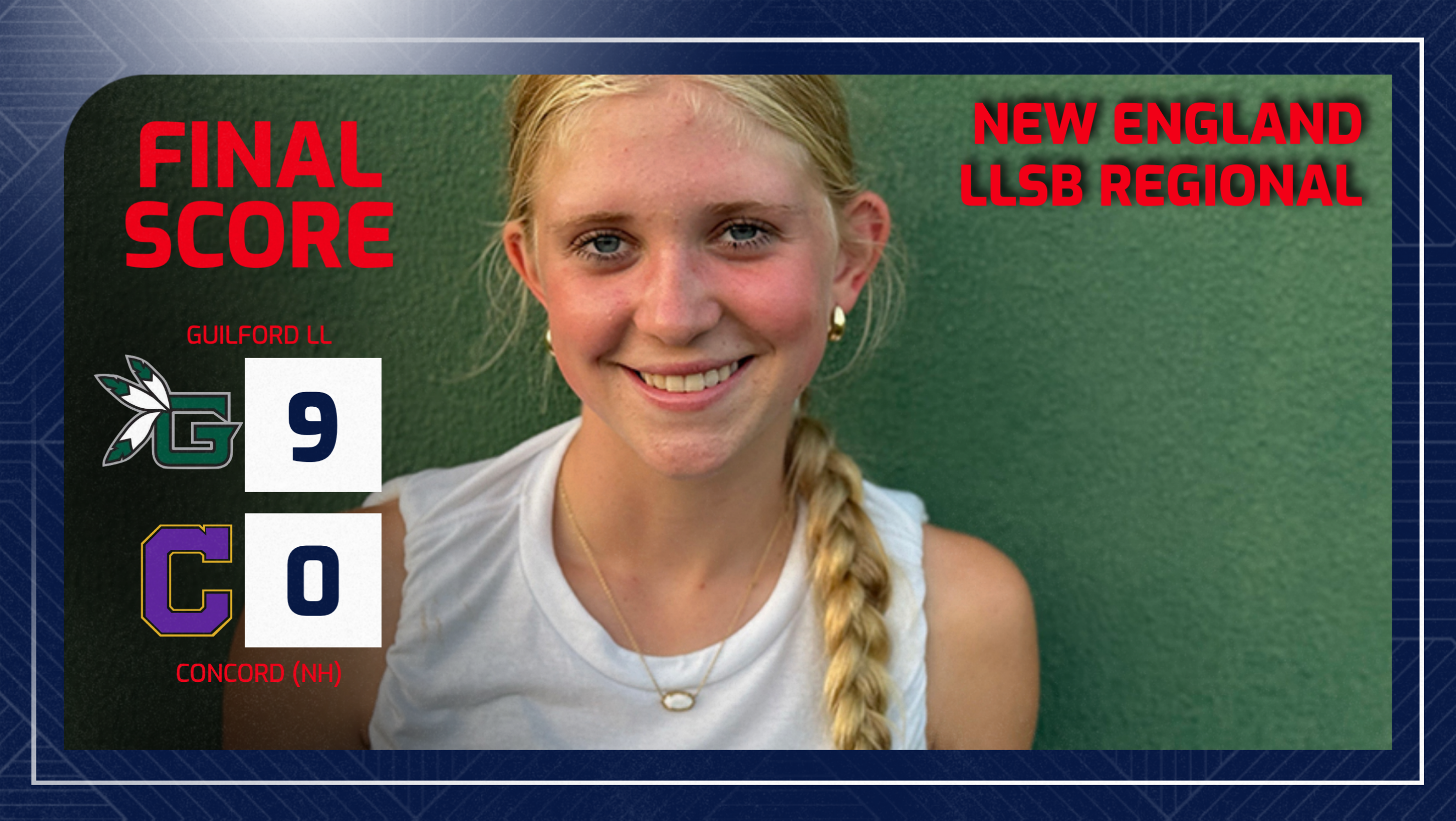 NEW ENGLAND REGIONAL: Guilford LL 12s Open Tourney With Shutout Win Over Concord (NH)