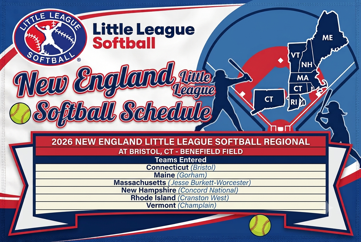 LITTLE LEAGUE SOFTBALL: New England Regional Schedule, Teams Announced