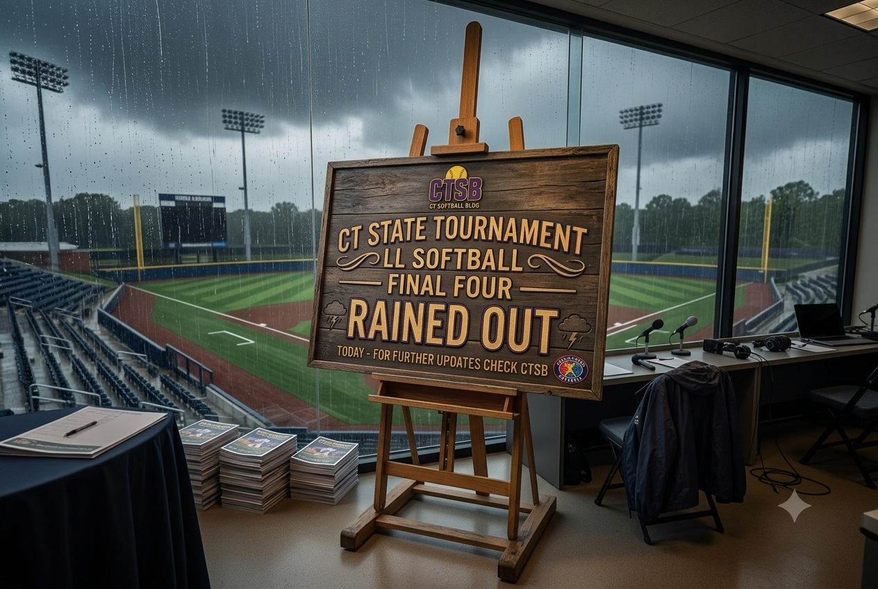 LITTLE LEAGUE SOFTBALL: Today’s CT State Tournament Final Four Games Postponed By Rain