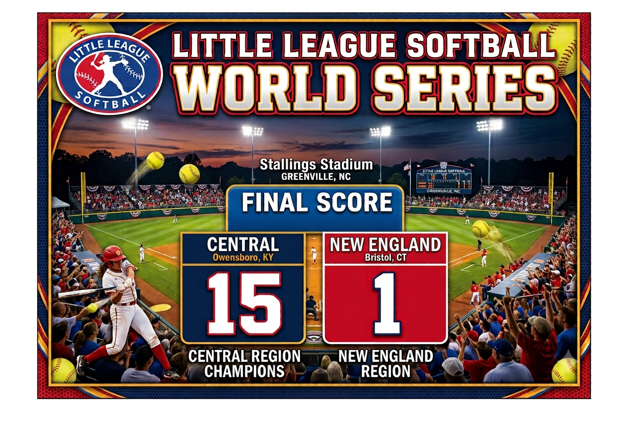 LITTLE LEAGUE SOFTBALL WORLD SERIES: Bristol Falls In Opener; To Face New Jersey Today In Elimination Game